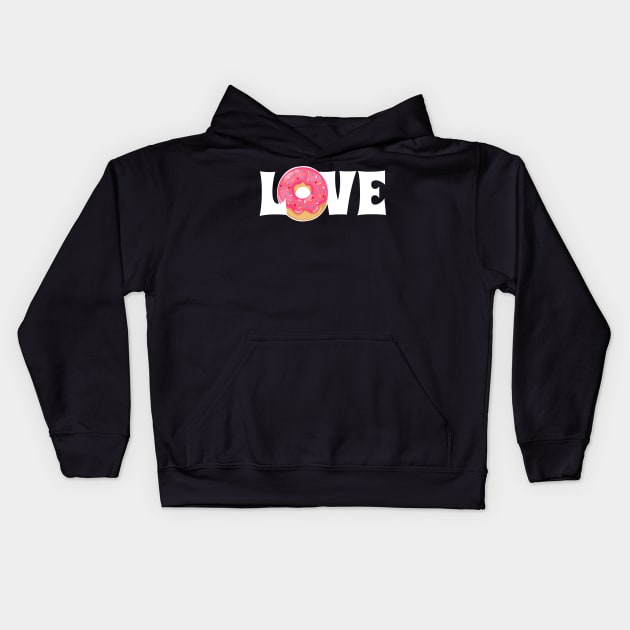 Donut Love Kids Hoodie by kikarose